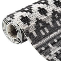 Vidaxl Vonkajší koberec hladké tkanie 100x200 cm tmavozelený