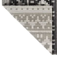 Vidaxl Vonkajší koberec hladké tkanie 80x250 cm tmavosivý