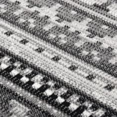Vidaxl Vonkajší koberec hladké tkanie 115x170 cm tmavosivý