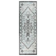 Vidaxl Vonkajší koberec hladké tkanie 80x250 cm zelený a sivý