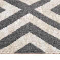 Vidaxl Vonkajší koberec hladko tkaný 100x200 cm bledočierny a béžový