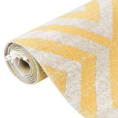 Vidaxl Vonkajší koberec hladko tkaný 80x250 cm žlto-béžový