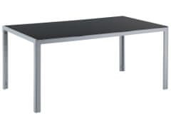 Beliani Záhradný jedálenský stôl 160 cm čierny CATANIA
