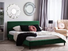 Beliani Náhradný poťah na posteľ 180 x 200 cm tmavozelený FITOU