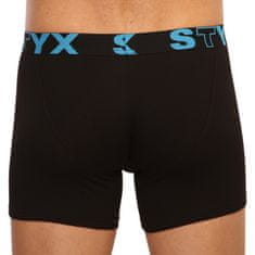 Styx 3PACK pánske boxerky long športová guma čierne (U9606162) - veľkosť XL