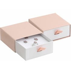 Jan KOS Púdrovo ružová darčeková krabička na súpravu šperkov DE-5/A5/A1