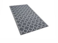 Beliani Vonkajší koberec 90 x 180 cm sivý SURAT