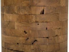 Beliani Drevený stolík svetlé drevo BRANT