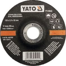 YATO  Kotúč na kov 180 x 22 x 3,2 mm INOX vypuklý