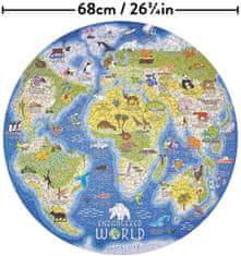 Okrúhle puzzle Ohrozený svet 1000 dielikov