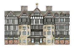 Galison Obojstranné puzzle 2v1 Liberty London Tudor Building 750 dielikov