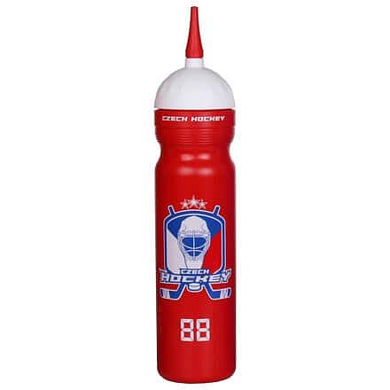 R&B Slovak Hockey športová fľaša s hubicou červená Objem: 1000 ml
