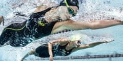 Michael Phelps Dievčenské závodné plavky MPulse čierna 8Y (128 cm)