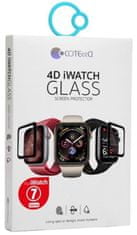 Coteetci 4D Ochranné sklo s celoplošným lepením s čiernym lemom pre Apple Watch 7 41mm