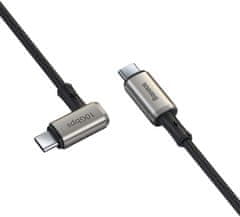 BASEUS Hammer kábel zalomený Type-C/Type-C PD3.1 Gen2 100W (20V/5A) 1.5m CATPN-01, čierny