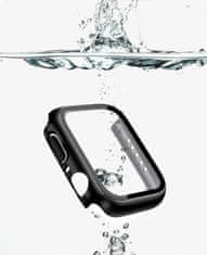 Coteetci Polykarbonátové puzdro s ochranou displeja pre Apple Watch 41 mm, čierne