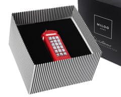 Miloo Home Ručne vyrábaný telefón London Booth 14 cm