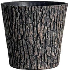 Strend Pro Kvetináč Woodeff, 37,5x30 cm, walnut, efekt dreva
