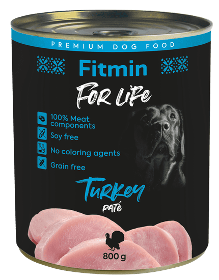 Fitmin Dog For Life Konzerva morčacie 8x800 g