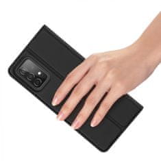 Dux Ducis Skin Pro knižkové kožené puzdro na Samsung Galaxy A73, čierne