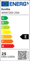 Ecolite Ecolite LED svietidlo vr. HF senzora 25W, CCT, 2750lm, IP65, čierna WMAT350/HF-25W/CR