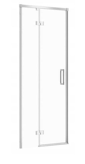 CERSANIT Larga, krídlové dvere do otvoru 80x195cm, ľavé prevedenie, 6mm číre sklo, chrómový profil, S932-119