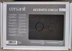 CERSANIT Accento Circle, splachovacie tlačidlo, čierna matná, K97-425