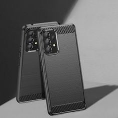 MG Carbon Case Flexible silikónový kryt na Samsung Galaxy A53 5G, čierny