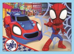 Trefl Puzzle Spidey a jeho úžasní priatelia 4v1 (12,15,20,24 dielikov)