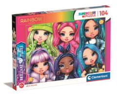 Clementoni Brilliant puzzle Rainbow High: Dúhové kamarátky 104 dielikov
