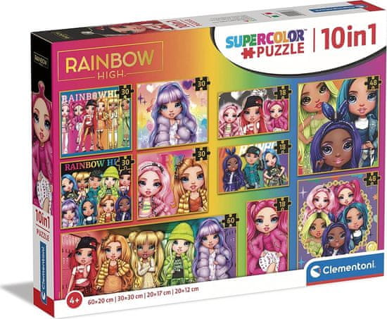 Clementoni Puzzle Rainbow High 10v1