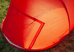 Royokamp Samorozkladací plážový stan 145 x 100 x 100 cm, červená T-957-CR