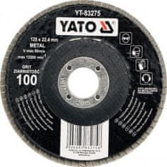 YATO Brúsny kotúč na kov 125x22,4mm P80