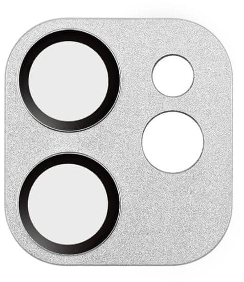 Coteetci Ochranné sklo na fotoaparát pre Apple iPhone 12 strieborné