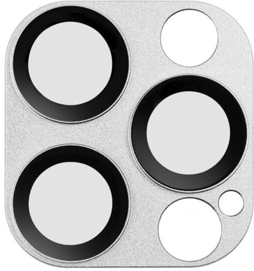 Coteetci Ochranné sklo na fotoaparát pre Apple iPhone 12 Pro Max, strieborné