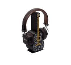 3D Special Stojan na slúchadlá v tvare gitary a v čierno zlatej kombinácii