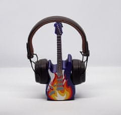 3D Special Stojan na slúchadlá s trblietkami v tvare elektrickej gitary