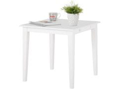 Danish Style Jedálenský stôl Flick, 80 cm, biela