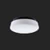 OSMONT 61941 RANA stropné/nástenné sklenené svietidlo čierna/biela IP44 4000 K 10W LED