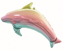 GoDan Fóliový balón supershape Delfín farebný 93cm