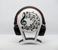 3D Special Čierno-biely stojan na slúchadlá pre milovníkov klasickej hudby
