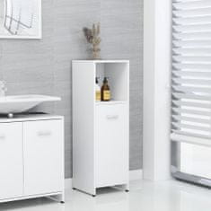 Vidaxl Skrinka do kúpeľne, biela 30x30x95 cm, kompozitné drevo