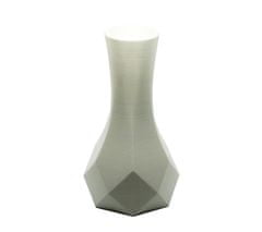 Jednoduchá kosoštvorcová váza s metalickým efektom