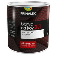 Primalex Farba na kov 2v1, Biela, 0.25L