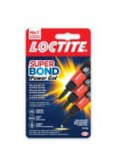Henkel SUPER BOND Power gel Mini Trio 3x1 g