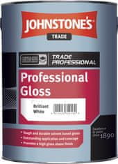 Johnstone's Professional Gloss - Vrchná syntetická farba, Brilliant White, 1L