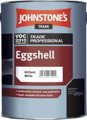 Johnstone's Eggshell - Vrchná syntetická farba, Brilliant White, 5L
