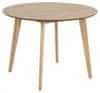 Design Scandinavia Jedálenský stôl Roxby, 105 cm, dub 
