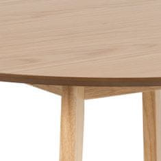 Design Scandinavia Jedálenský stôl Roxby, 105 cm, dub 