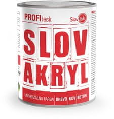 SLOVLAK Slovakryl PROFI lesk, 1000 biely (RAL 9003), 5kg